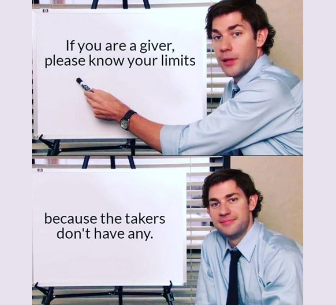Jim from The Office with a white board
